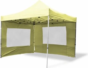 GARTHEN Kerti pavilon PROFI 3 x 3 m champagne + 4 oldalfal