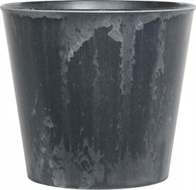 Virágtartó Fedél Műanyag Szürke Kicsi nappaliba 13cm kő utánzat
