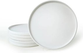 Fehér kerámia tányér készlet 6 db-os ø 27 cm – Hermia