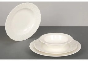 24 részes fehér porcelán étkészlet