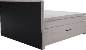 Boxspring ágy, 200x200, szürkésbarna Taupe, APRIL