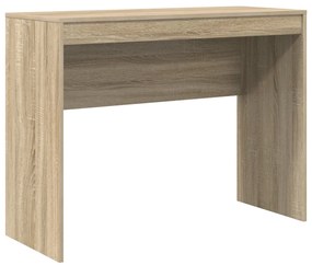 vidaXL Íróasztal Sonoma tölgy Mérnökileg kezelt fa 100 x 40 x 76 cm