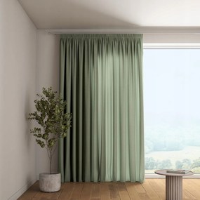 Függöny ráncoló szalaggal 1 db 130x260cm zöld árnyalatok