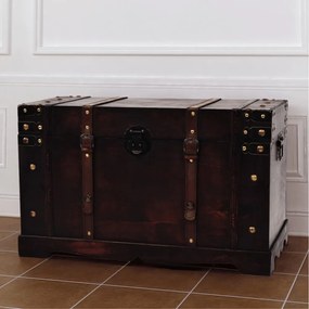vintage fa kincsesláda 66 x 38 x 40 cm