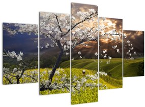 Kép - Virágzó fa az országban (150x105 cm)