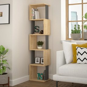 könyvespolc Piri - Sonoma Oak, Anthracite