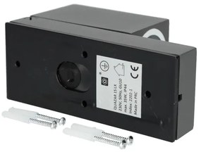 Kültéri fali lámpa érzékelővel QUAZAR 1xGU10/35W/230V IP44 szürke