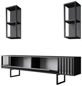 TV szekrény Chrome Line - Anthracite, Black