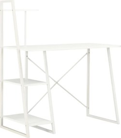 vidaXL fehér íróasztal polcrendszerrel 102 x 50 x 117 cm