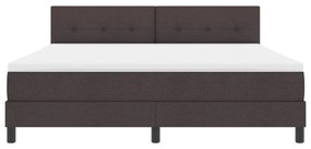 Box Spring Ágy Matracokkal Sötétbarna 180x200 cm Szövet
