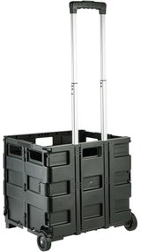 Keeeper Összecsukható bevásárlókocsi Olli 65 l Black, 65 l