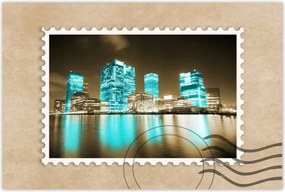 Poszterek 120x80 Kék felhőkarcolók London