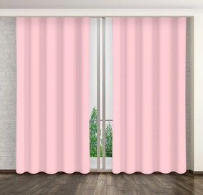 Dekoratív rózsaszín sötétítő függöny Hossz: 260 cm