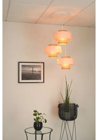 Brilagi - Dallas 3xE27/15W/230V függeszték barna/krém/fehér