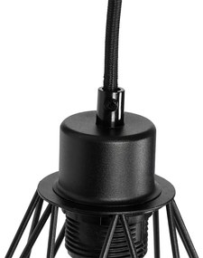 Rusztikus fali lámpa fekete fával - Chon