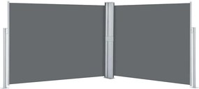 vidaXL antracitszürke behúzható oldalsó napellenző 140 x 1000 cm