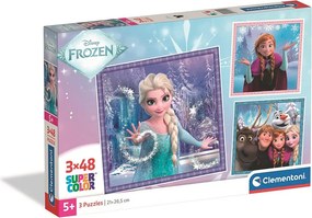 Disney Jégvarázs Snowy Bond 3x48 db-os puzzle Clementoni