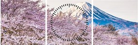Kép - Japán tavasszal (órával) (90x30 cm)