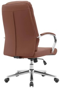 Irodai fotel Adonyx (barna camel + króm). 1119449