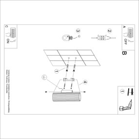 Brilagi - LED fali lámpa CRESTO 2xGU10/10W/230V 20 cm barna