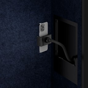 Sally 600mm korpus Czarny - siedzisko Granatowy