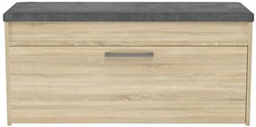 Odell Parma cipőtároló pad, 100x49x35 cm, sonoma