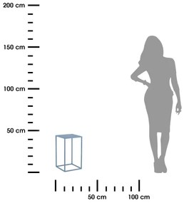 Virágállvány 40x24 cm kék
