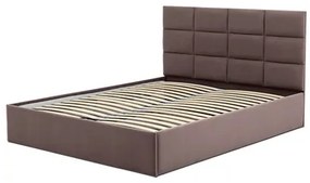TORES kárpitozott ágy matrac nélkül (160x200 cm) Kakaó