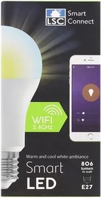 Smart Wifi Led Izzó 10W E27 806 lumen 2,4 GHz