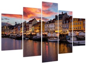 Kép - Nyhavn, Koppenhága (150x105 cm)