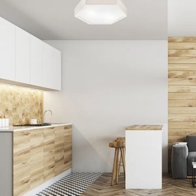 Mennyezeti lámpa HEX 2xE27/60W/230V á. 43 cm fenyő fehér