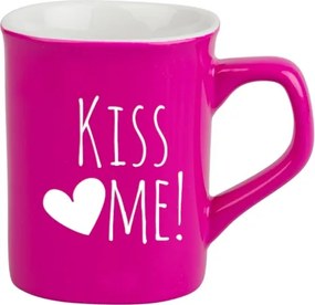 Kerámia bögre 250 ml Valentin napi gravírozás Évforduló Születésnap Kiss Me
