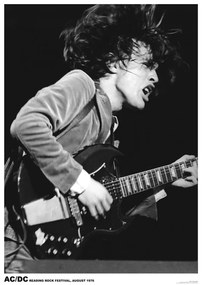 Plakát Angus Young - Reading Rock Festival, (59.4 x 84.1 cm)