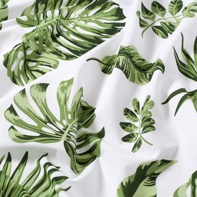 Goldea pamut ágyneműhuzat - monstera levelek 140 x 200 és 70 x 90 cm