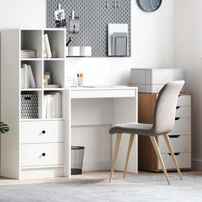 vidaXL Íróasztal Fehér Szerelt fa 70 x 40 x 76 cm Egyszerű Íróasztal