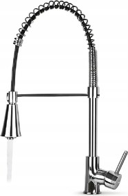 Konyhai Csaptelep Króm Mosogató Csaptelep Álló Kihúzható Forgatható