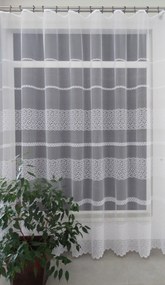 Mg Függöny jacquard 618/344 Fehér 200x250 M szalaggal