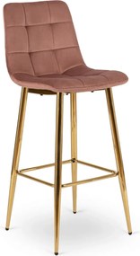 Bárszék rózsaszín bársony, ARIEL