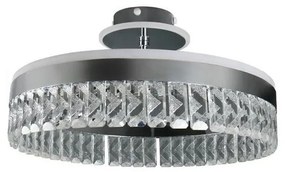 LED Dimmelhető felületre szerelhető csillár LED/75W/230V 3000-6500K króm + távirányítás
