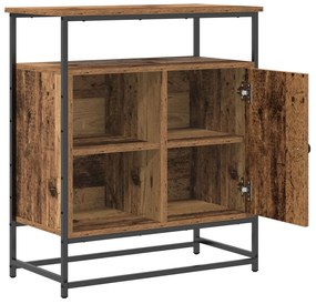 Old Wood oldalbord 69x35x80 cm Mérnöki Fa és Acél