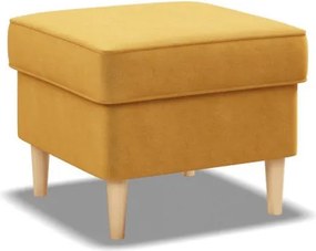 Uszak lábtartó, bársony, sárga