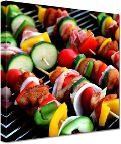 Vászonkép 60x60 Grillezési idő