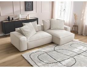 Bézs bőrutánzat sarokkanapé (variálható) Boheme – Bobochic Paris