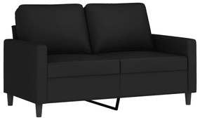 kétszemélyes fekete bársony kanapé 120 cm