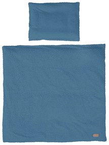 Kék gyerek ágyneműhuzat babaágyhoz 80x80 cm Seashells – Roba