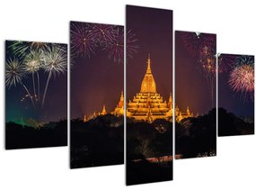 Ázsiai tűzijáték képe (150x105 cm)