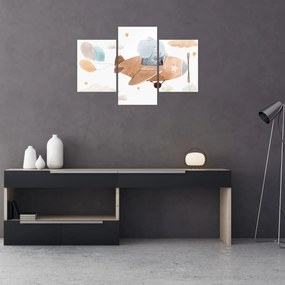 Kép - Akvarell elefánt egy repülőgépen (90x60 cm)