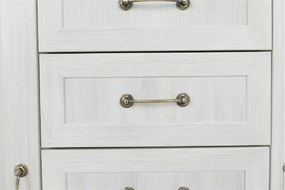 vitrines szekrény, északi sosna/vadtölgy, ROYAL W2D