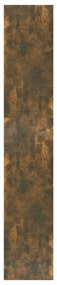 füstös tölgy színű fa könyvszekrény/térelválasztó 80x30x166 cm