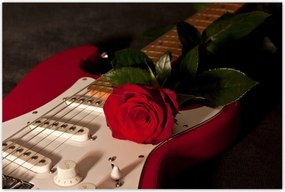 Poszterek 120x80 Piros evező Gitár